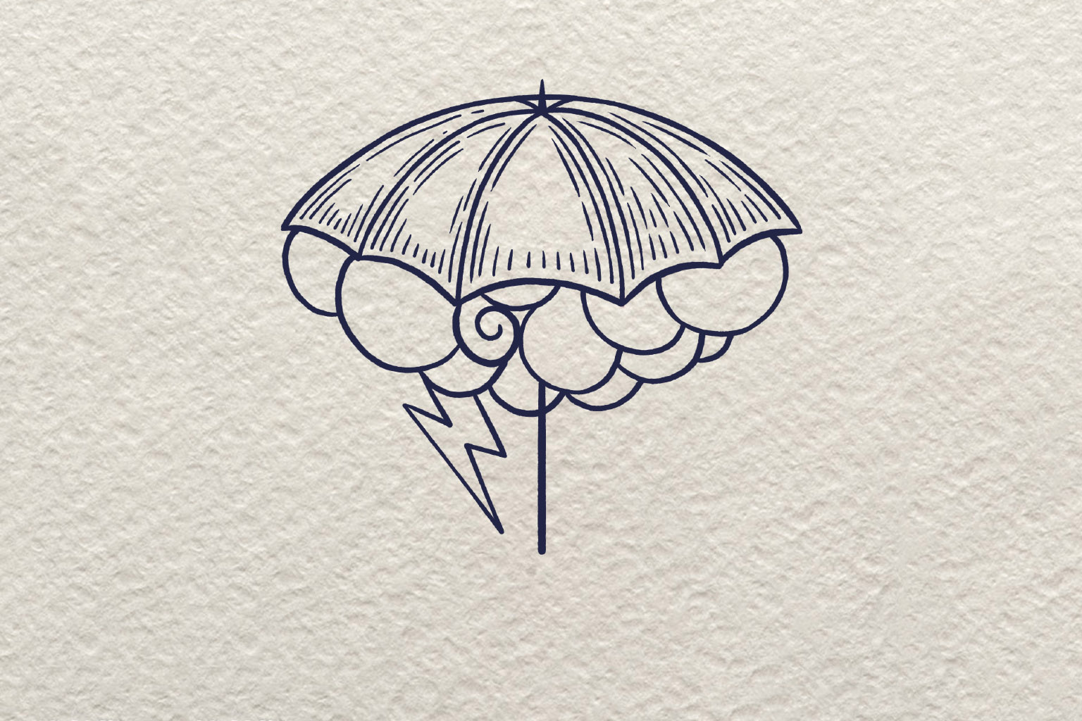 创意简笔画暴雨画法步骤-图6