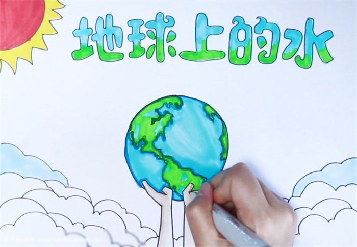 关于水的手抄报要这样画才简单-图3