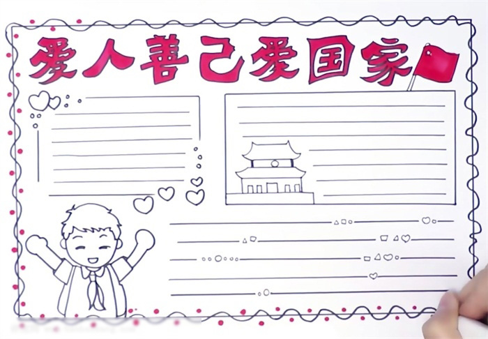 爱国主题手抄报教程-图2