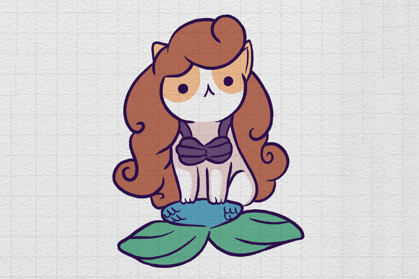 一组可爱小猫简笔画图片-图5