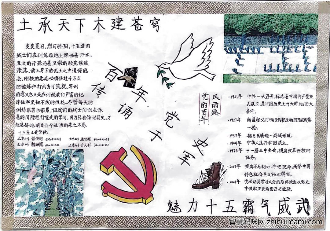 我们的军训手抄报绘画优秀作品-图2