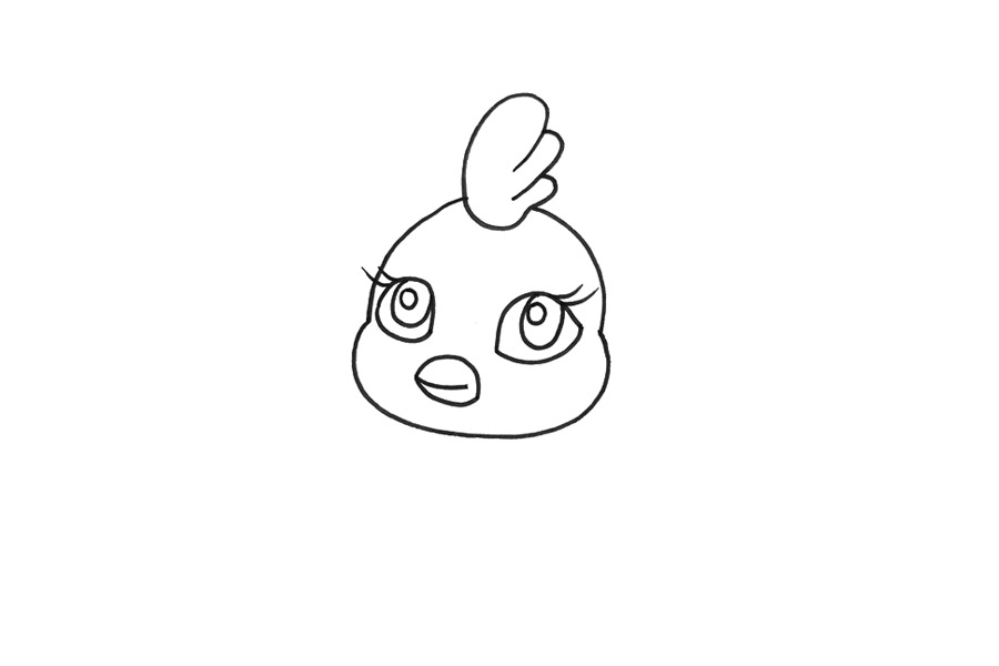 Q版可爱孔雀怎么画-图1