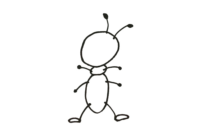 怎么画蚂蚁简单可爱-图2
