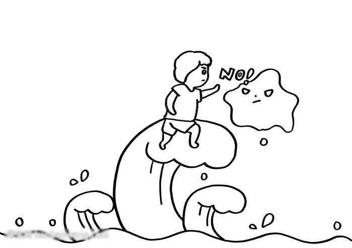 保护洱海手抄报绘画范例-图1