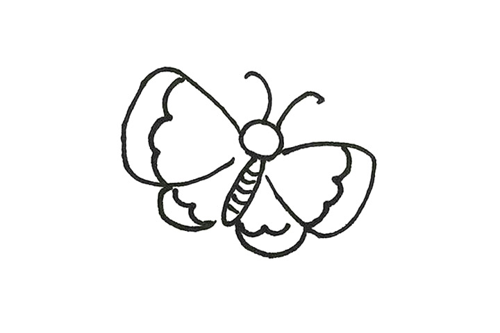 怎么画蝴蝶简单-图2