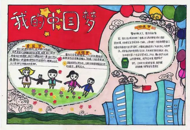 关于理想照耀中国的手抄报绘画-图1