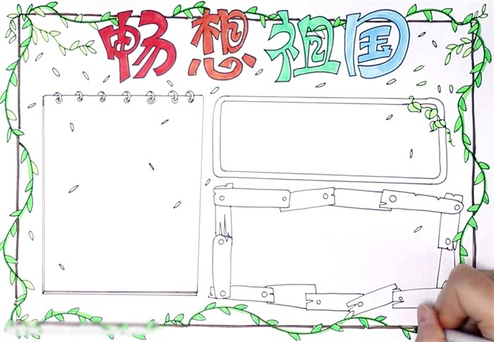 畅想祖国手抄报绘画-图3