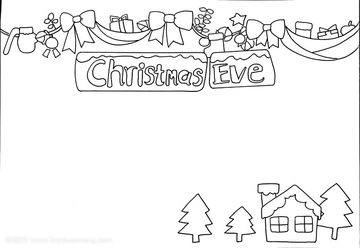 非常好看的英文圣诞节手抄报-图2