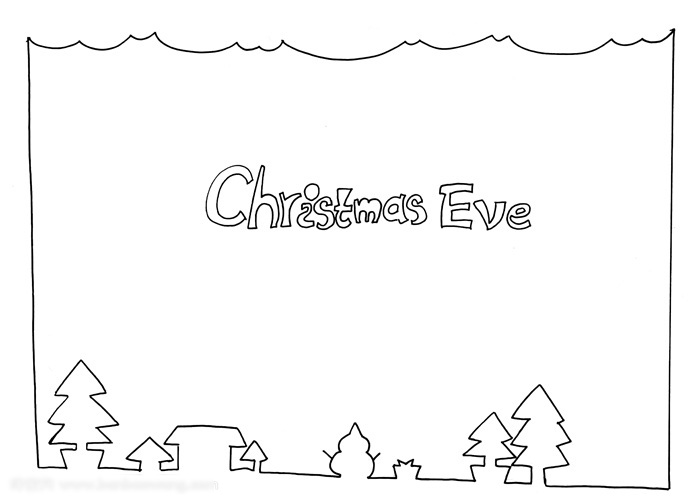 英文简洁版圣诞节手抄报的画法-图1
