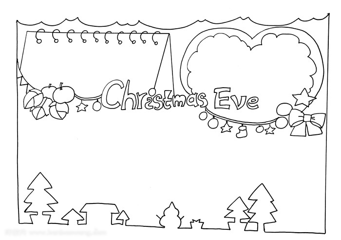 英文简洁版圣诞节手抄报的画法-图2