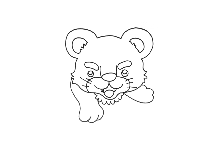 可爱小老虎怎么画-图3