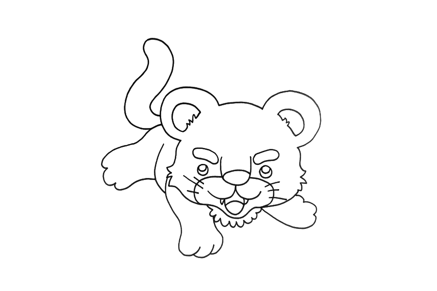 可爱小老虎怎么画-图4