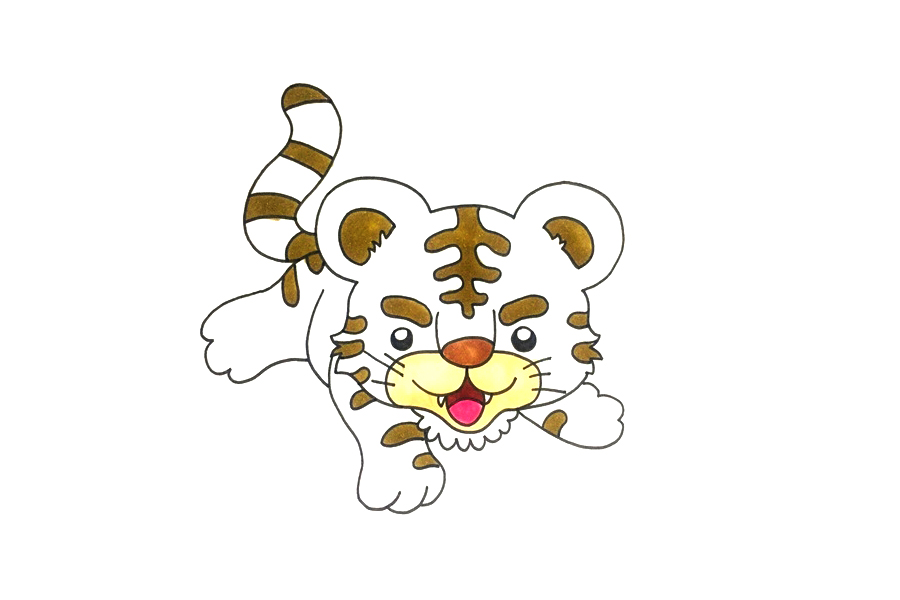 可爱小老虎怎么画-图6