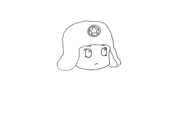 雷锋怎么画简单-图1