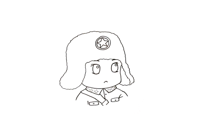 雷锋怎么画简单-图2