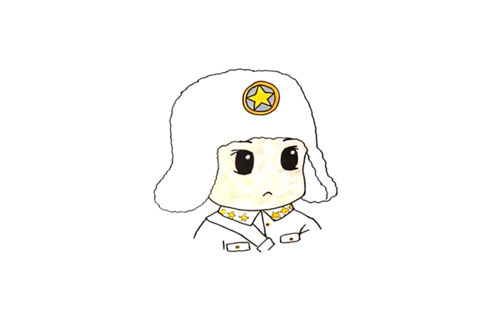 雷锋怎么画简单-图3