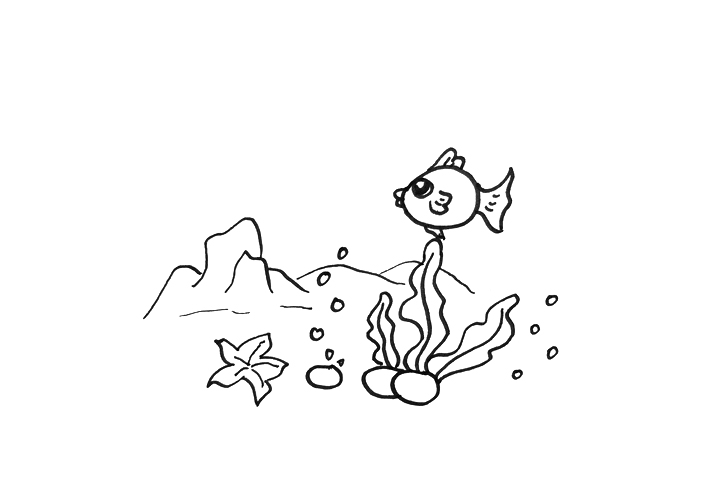 简单的海底世界怎么画-图3