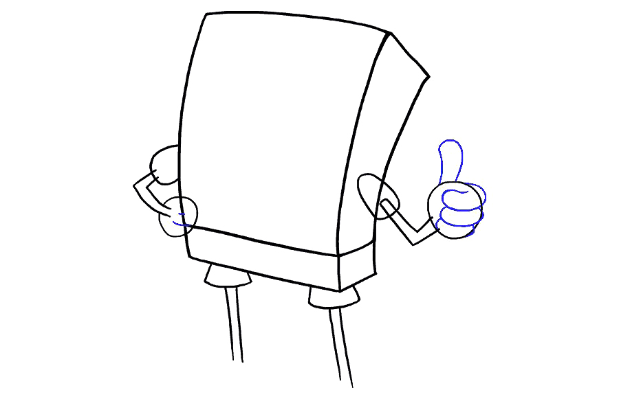 如何画海绵宝宝-图8