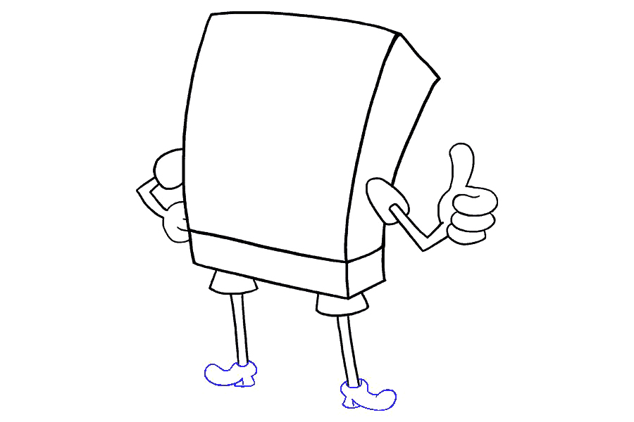 如何画海绵宝宝-图10