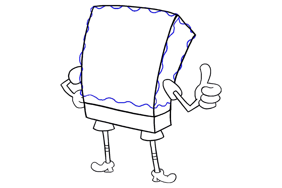 如何画海绵宝宝-图12