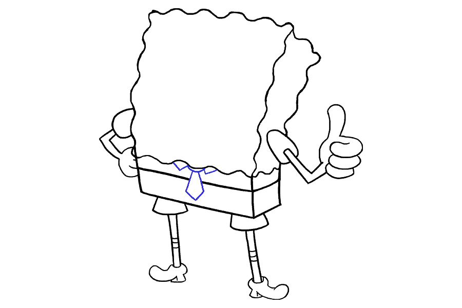 如何画海绵宝宝-图14