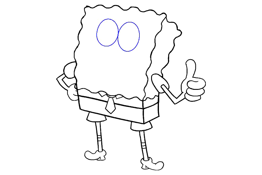 如何画海绵宝宝-图15