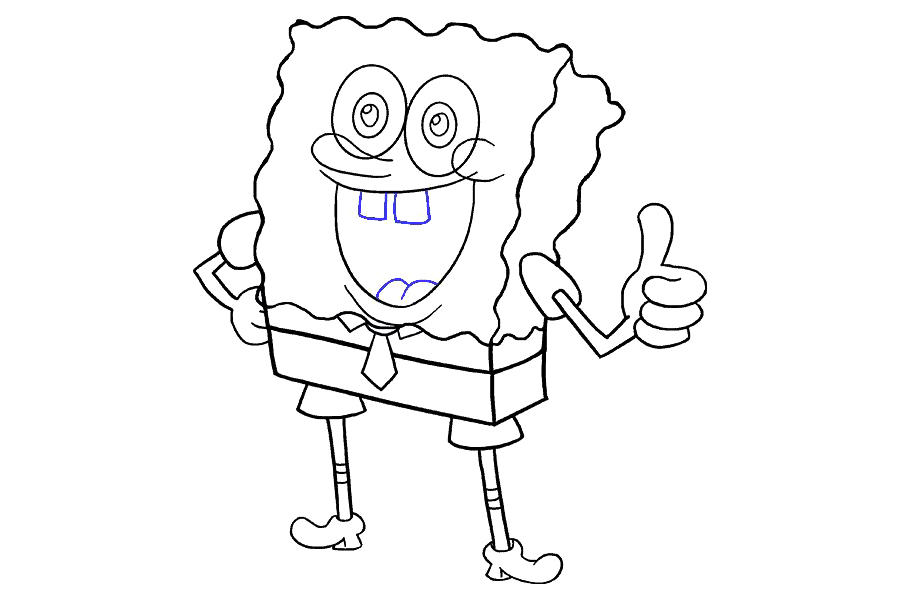 如何画海绵宝宝-图18