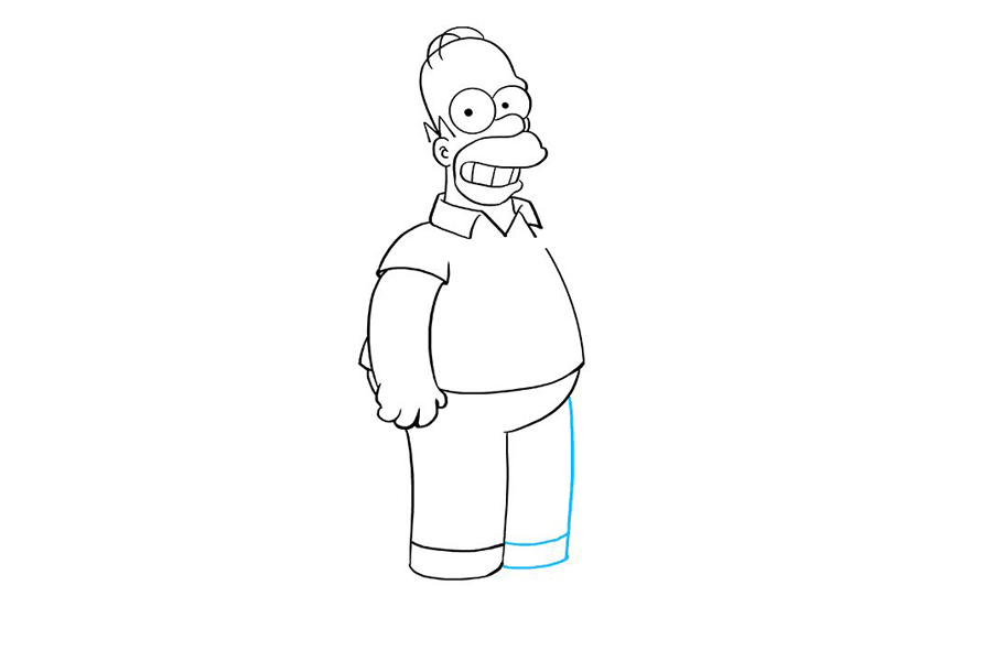 如何画荷马辛普森-图7