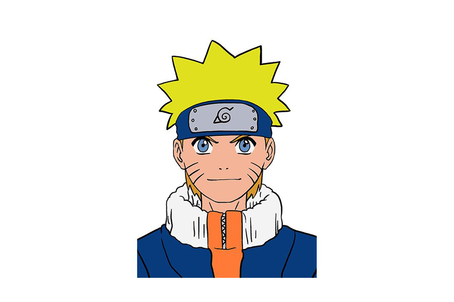 如何画火影忍者鸣人