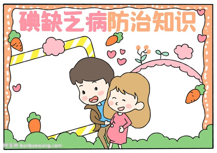 怎么画碘缺乏病防治知识的手抄报-图4