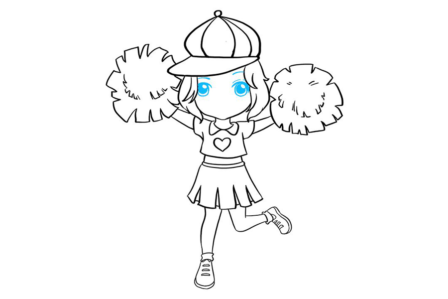 如何画啦啦队长-图8