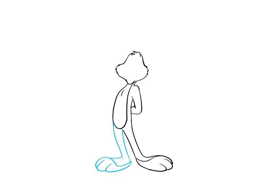 兔八哥怎么画-图5