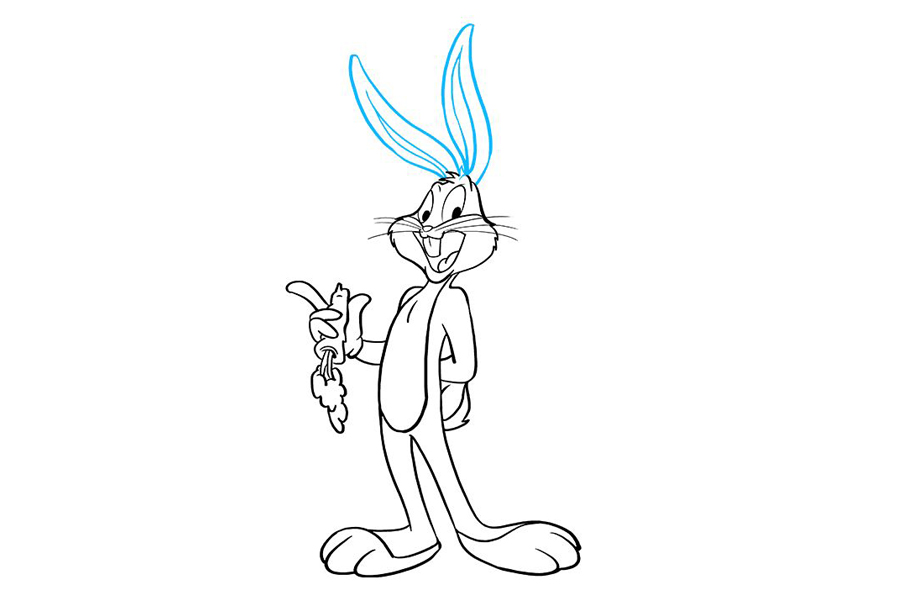 兔八哥怎么画-图9