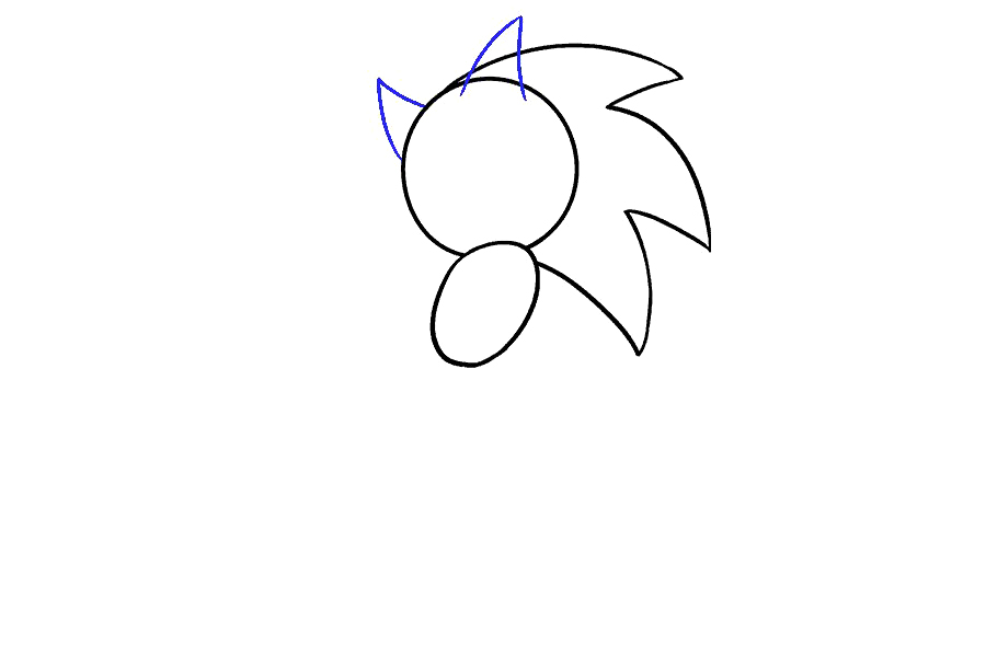 刺猬索尼克怎么画-图5