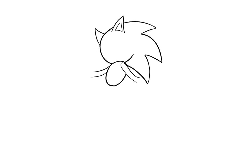 刺猬索尼克怎么画-图7