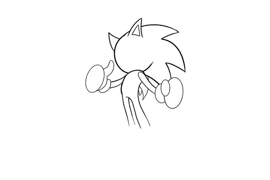 刺猬索尼克怎么画-图12