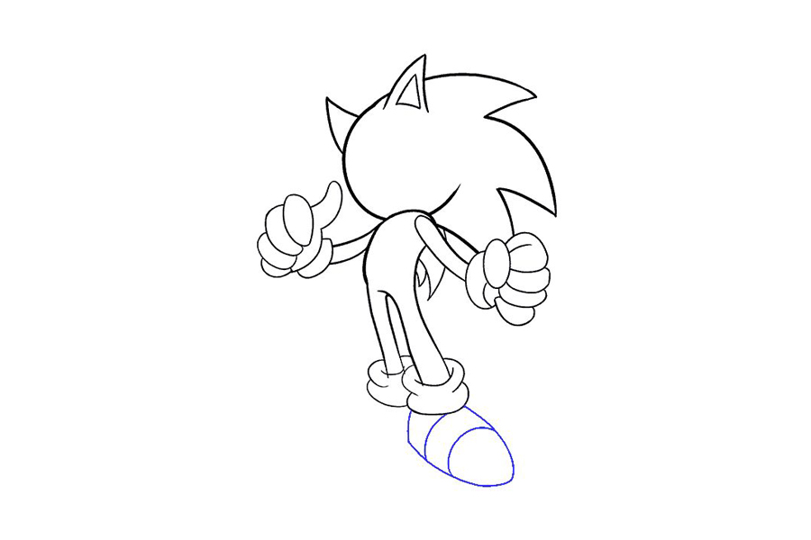 刺猬索尼克怎么画-图16