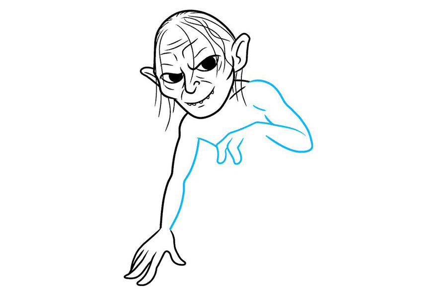 如何画指环王咕噜-图6