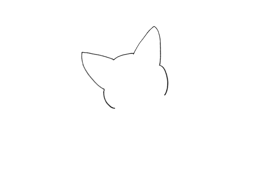 可爱小白猫怎么画-图1