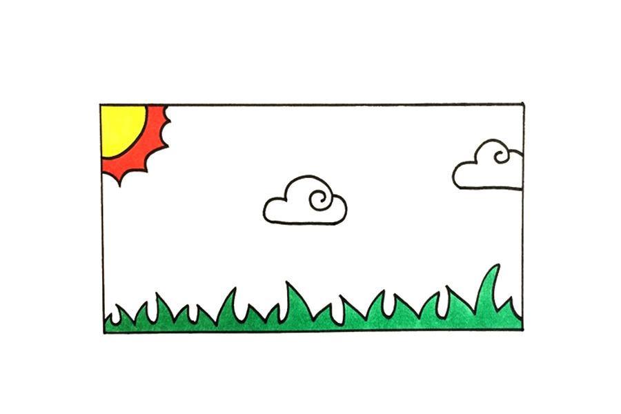 简单的天空风景怎么画-图3