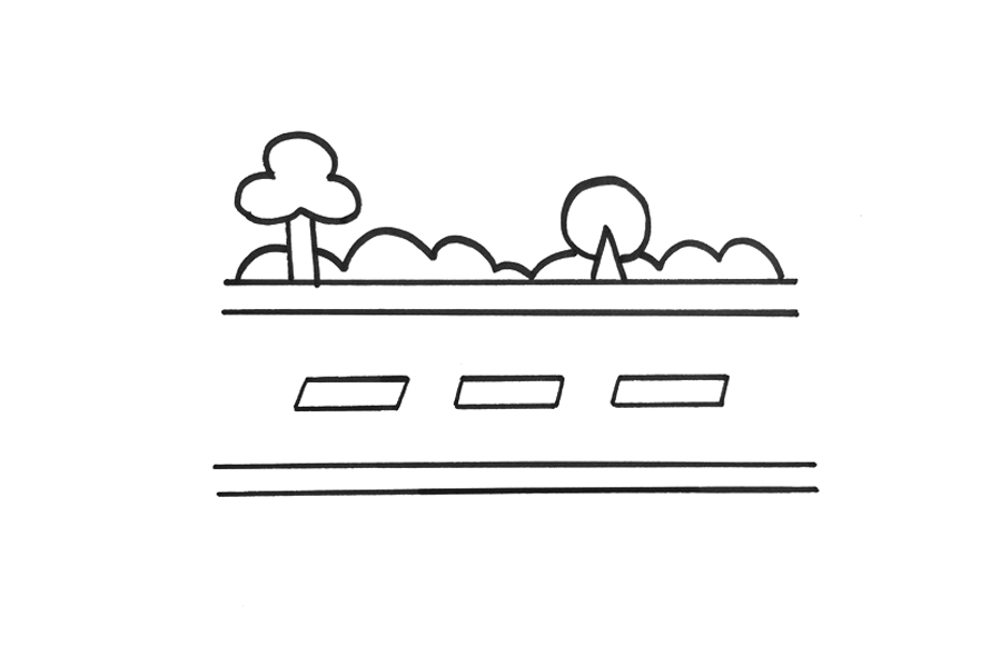简单的马路风景怎么画-图3