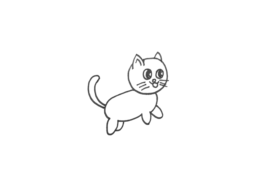 猫爪老鼠怎么画-图2