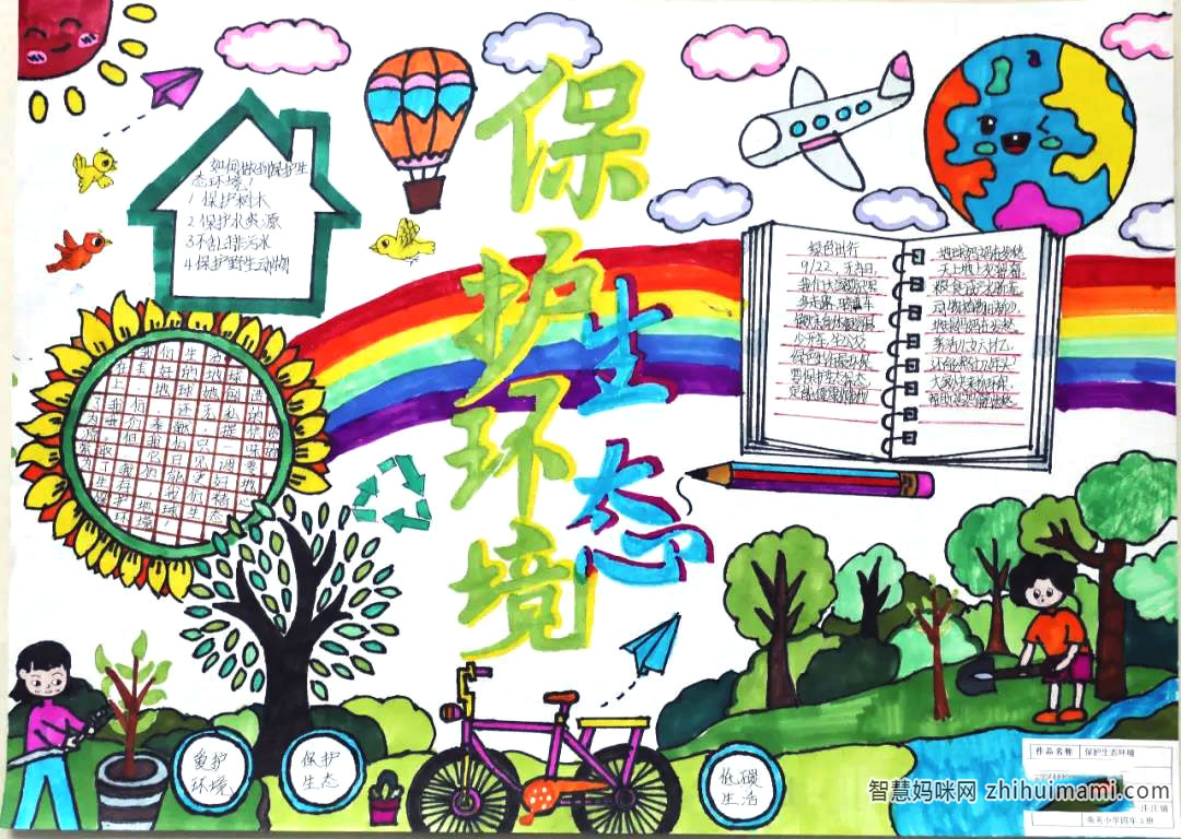 关于保护环境保护生态的手抄报图片-图5