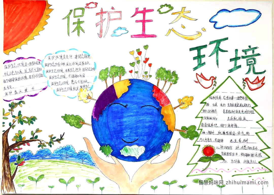 关于保护环境保护生态的手抄报图片-图6