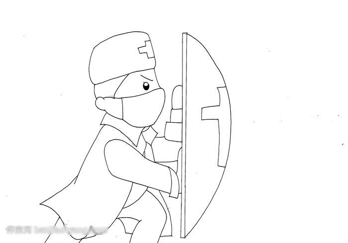 简单的严防境外输入病例手抄报教程-图1