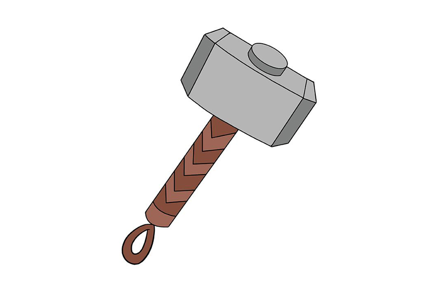 如何画雷神之锤