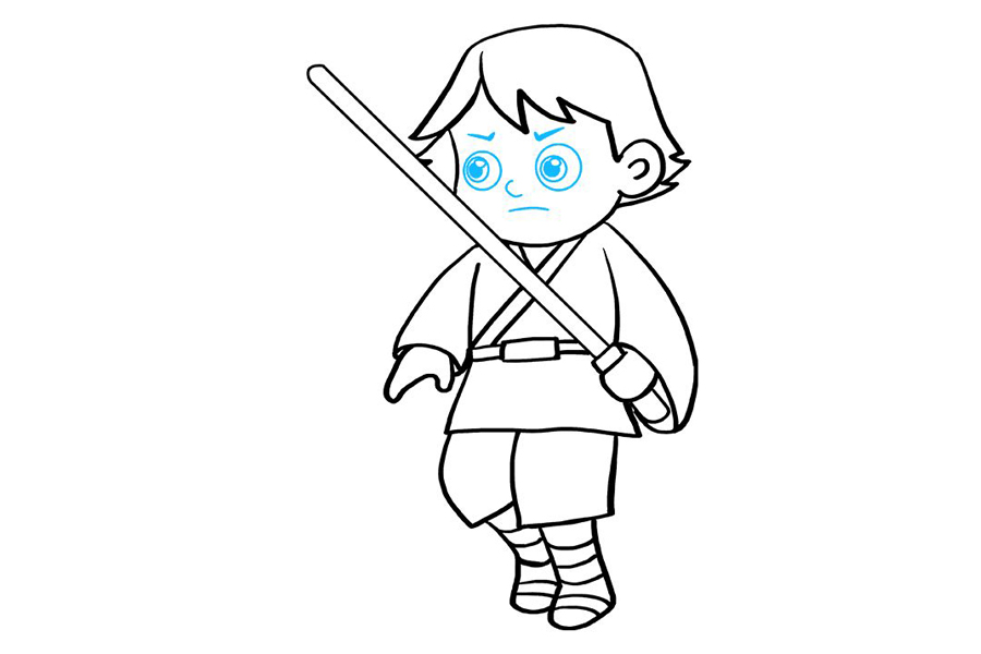 如何画卢克 天行者-图9