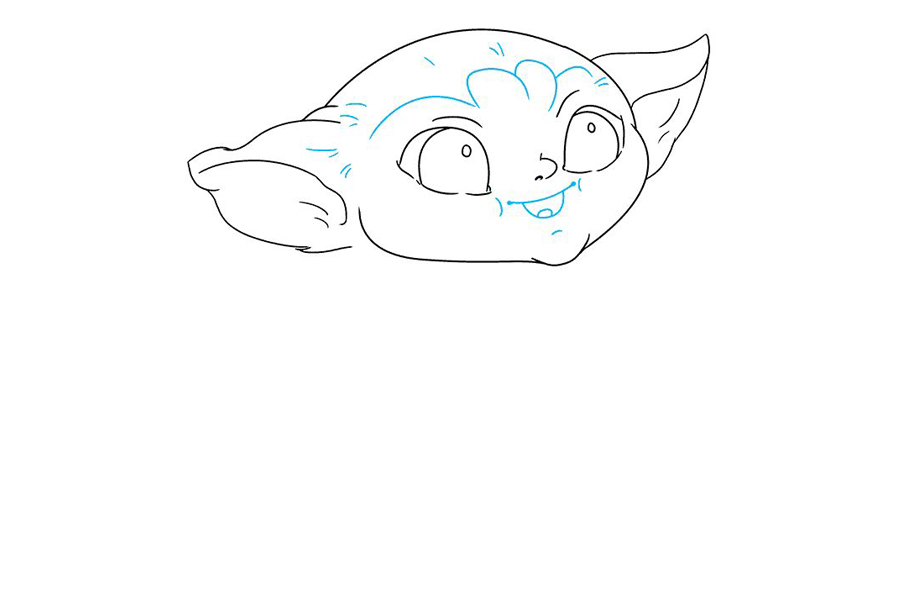 如何画可爱的尤达宝宝 曼达洛人-图5