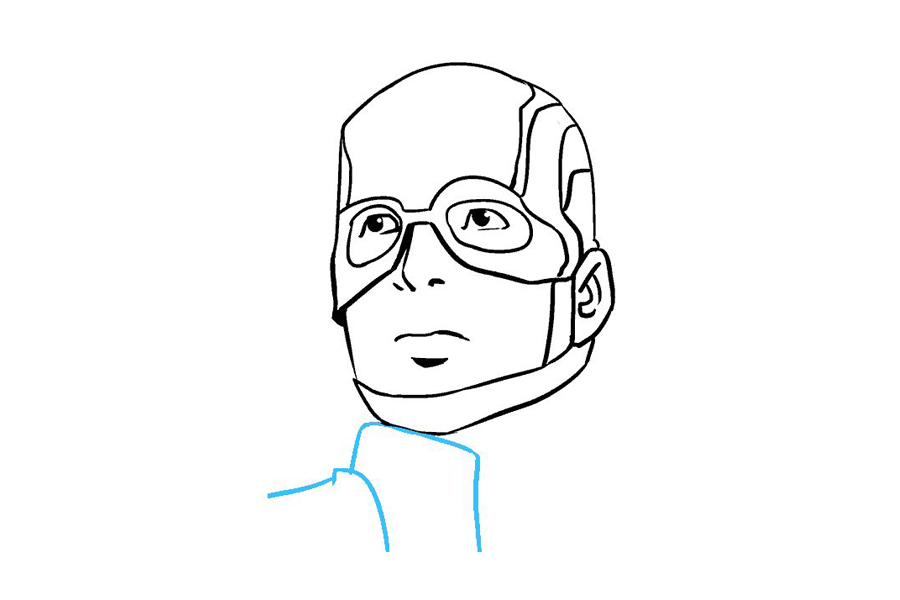 如何画美国队长-图16