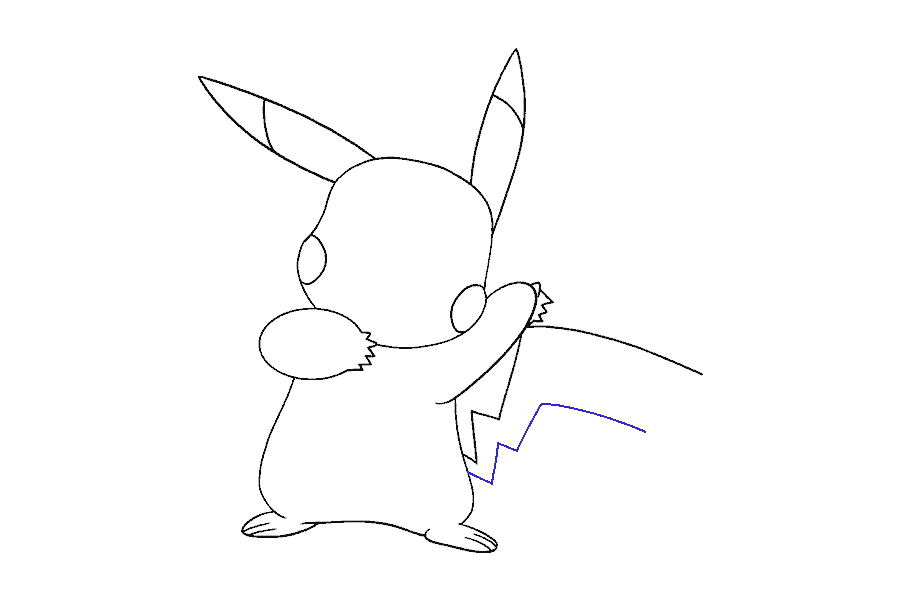 如何画皮卡丘神奇宝贝-图16